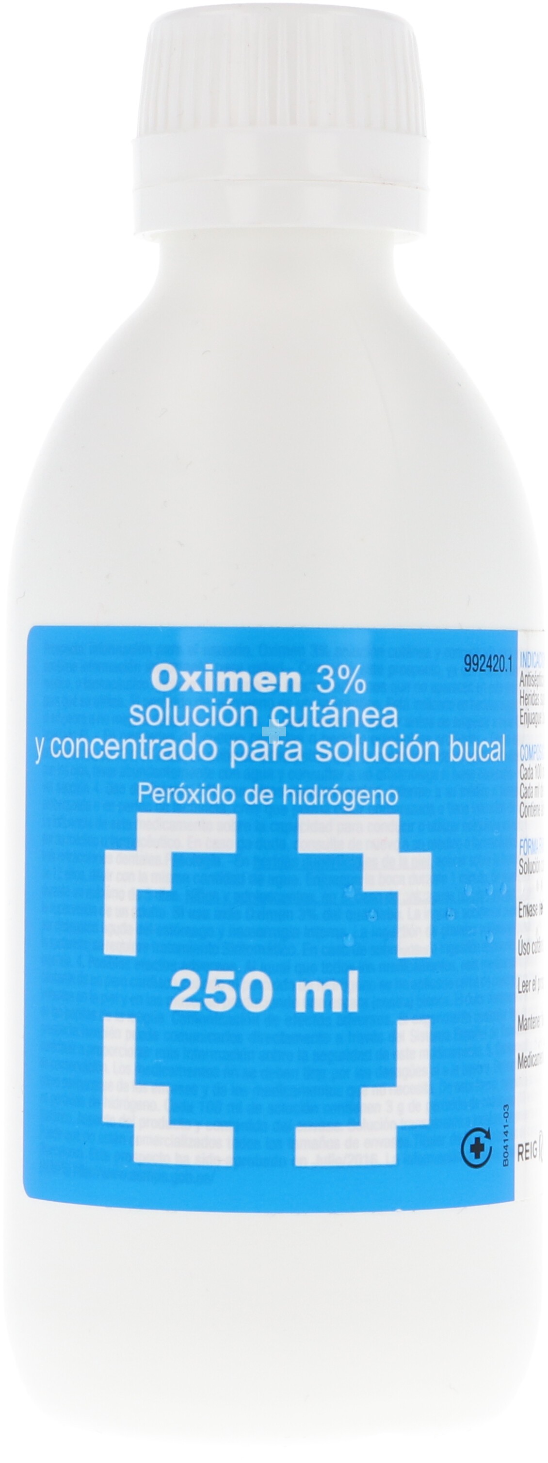 Oximen 3% Solución Cutánea Y Concentrado Para Solución Bucal - 1 Frasco De 250 ml