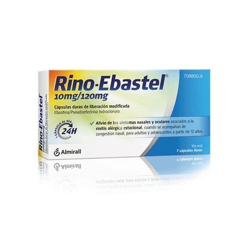 Rino-Ebastel 10 mg/120 mg Capsulas Duras De Liberacion Modificada - 7 Cápsulas