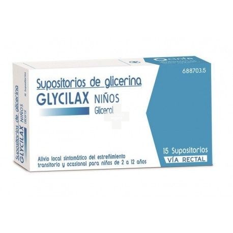 Glycilax Niños Supositorios - 15 Supositorios