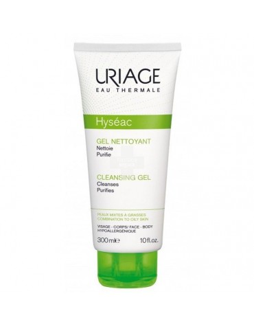 Uriage Hyseac Gel Limpiador. Limpieza de pieles grasas y/o con tendencia acnéica.