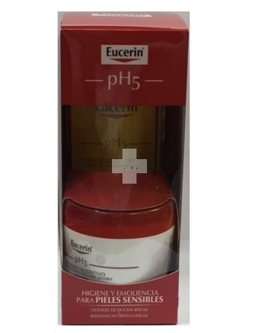 Bálsamo Eucerin 450 ml + Oleogel 400 ml hidrata y nutre la piel sensible