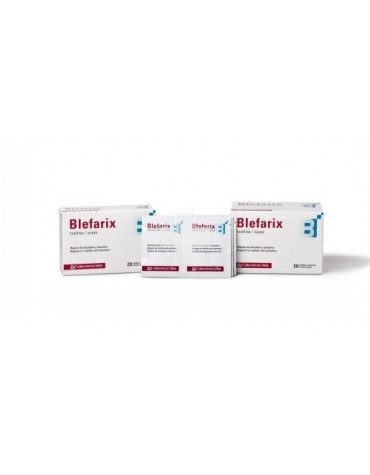 Blefarix Toallitas 50 sobres, ideales para el cuidado de párpados y pestañas en procesos inflamatorios e infecciosos
