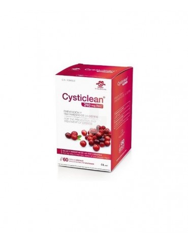 Cysticlean 240 mg PAC 60 capsulas. indicado para la prevención de la cistitis.