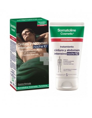 Somatoline Cosmetic Cintura y Abdomen intensivo noche10 150 ml para Hombres con poco tiempo 
