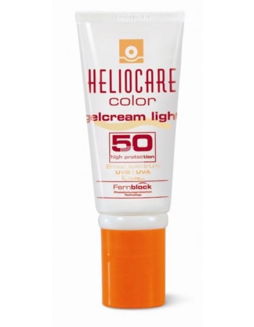 Heliocare Gel Crema Color Light 50 ml, bronceado natural efecto maquillaje