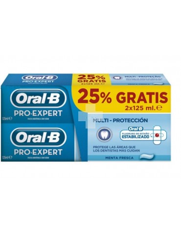 Oral-B Pro-Expert Multiprotección Duplo pasta dental 2X125 ml