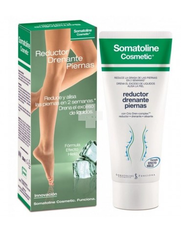 Somatoline Reductor Drenante de Piernas  200 ml reduce la grasa localizada de las piernas y favorece el drenaje de líquidos