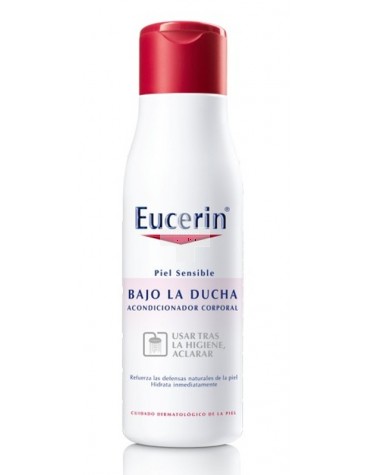 Eucerin Bajo Ducha Piel Sensible  Acondicionador 400 ml. Aumenta la hidratación disminuyendo la rugosidad de la piel.