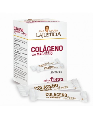 Colágeno con Magnesio Ana María Lajusticia 20 sticks sabor fresa