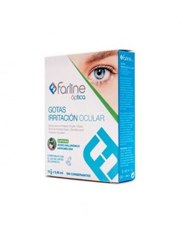 Gotas Irritación Ocular 10X 0.4ml, compatibles con el uso de lentes de contacto