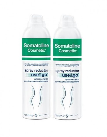 Somatoline Cosmetic Use&Go Spray Reductor 2X200 ml reduce cintura, muslos y caderas