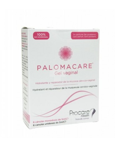Palomacare Gel Vaginal 6 Canulas X 5ml. Indicado en situaciones de sequedad y atrofia vaginal.