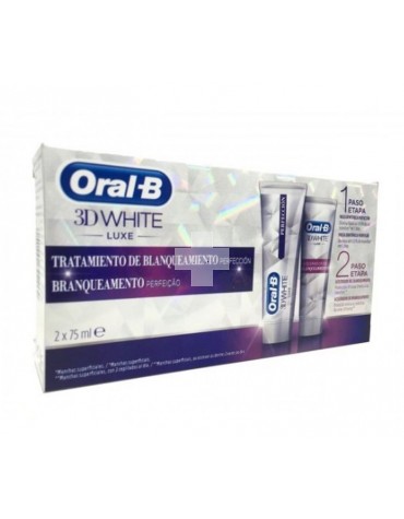 Oral-B 3D White Perfeccion + Acelerador 2x75ml.