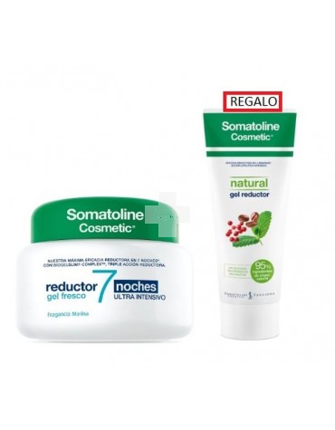 Somatoline Reductor 7 noches gel fresco + gel natural, reduce grasa, drena exceso de líquido y previene acumulación de grasa
