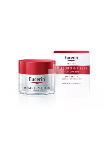 Eucerin Hyaluron-Filler+Volume-Lift Día FPS 15 Reafirmante para piel normal y mixta