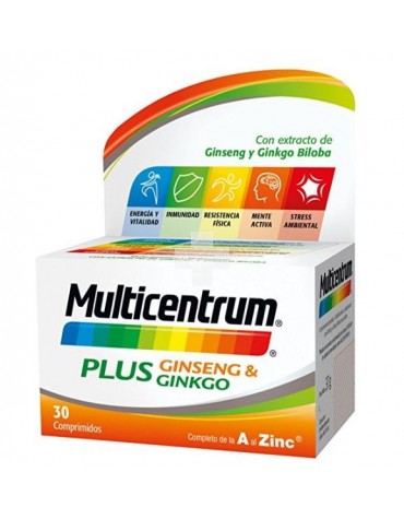 Multicentrum Plus Ginseng Ginkgo 30 comprimidos