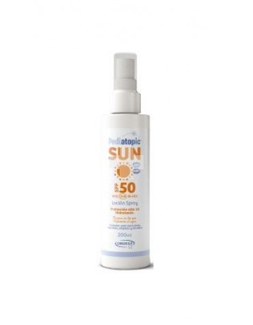 Pediatopic Sun SPF50+ Loción Spray, para pieles infantiles, atópicas y sensibles
