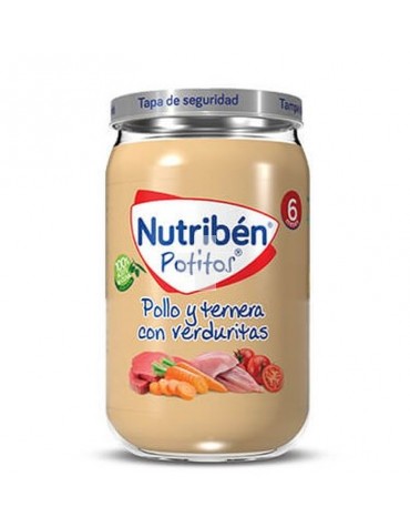 Nutribén Potito Grandote Pollo Ternera y Verduras 235 g