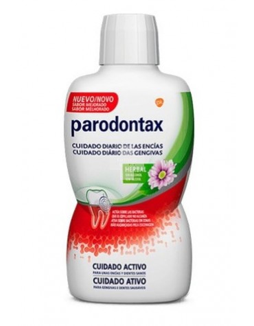 Parodontax Herbal Colutorio Diario 500 ml, sin alcohol, ayuda a mantener la salud de la encía