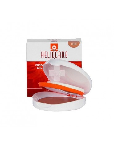 Heliocare Compacto Oil-Free Light Spf 50 Color Light, maquillaje que aporta un aspecto bronceado luminoso