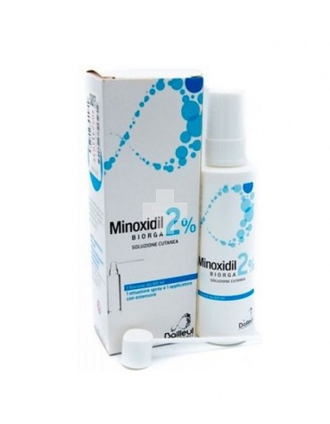 Minoxidil Biorga 20 mg/ml solución cutánea, 1 frasco 60 ml