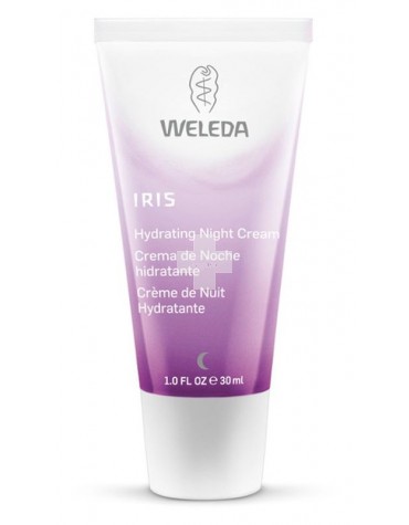 Weleda iris Crema de noche Hidratante 30ml rehidrata nutre y regenera la piel