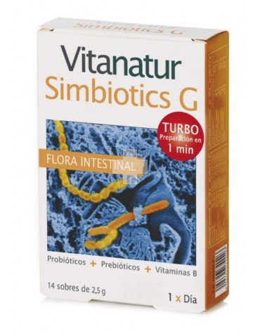 Vitanatur Simbiotics G 2.5 g 14 sobres para la flora intestinal