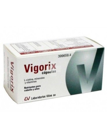 Vigorix 60 cápsulas piel y cabello, fortalece cabello y uñas.