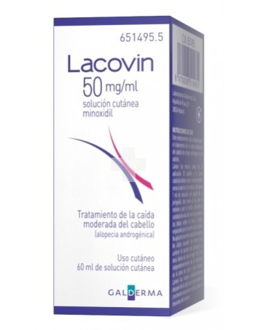 Lacovin 50 mg/ml solución cutánea 60 ml
