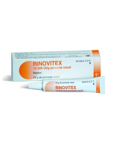 Rinovitex 12.500 UI /g pomada nasal , 1 tubo de 10 g