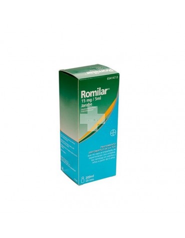 ROMILAR 15 mg/5 ml JARABE , 1 frasco de 200 ml