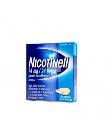 NICOTINELL 14 MG/24 HORAS PARCHE TRANSDERMICO , 14 parches