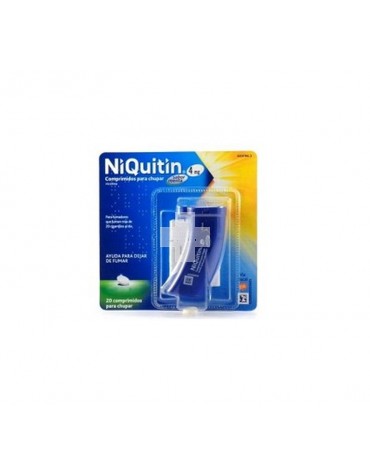 NIQUITIN 4 mg COMPRIMIDOS PARA CHUPAR SABOR MENTA, 20 comprimidos
