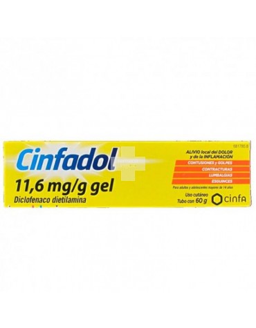 Cinfadol Diclofenaco 11.6 mg/g gel