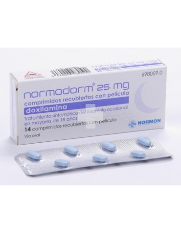 Normodorm 25 mg Comprimidos Recubiertos Con Pelicula - 14 Comprimidos