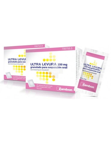 Ultra-Levura 250 mg Polvo Para Suspensión Oral - 20 Sobres