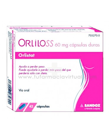 Orliloss 60 mg Capsulas Duras - 42 Cápsulas (Pvc-Pvdc/Al)