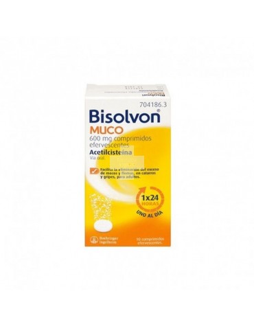 Bisolvon Muco 600 mg Comprimidos Efervescentes - 10 Comprimidos (Blister)
