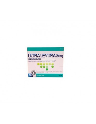 Ultra-Levura 250 mg Capsulas Duras - 10 Cápsulas 