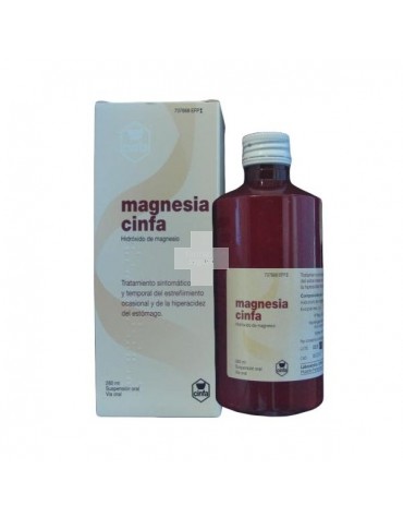 Magnesia Cinfa 200 mg/ ml Suspensión Oral - 1 Frasco De 260 ml
