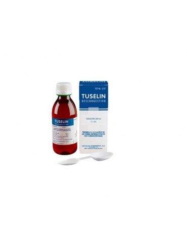TUSELIN DESCONGESTIVO 2 mg/ml + 1 mg/ ml JARABE , 1 frasco de 200 ml