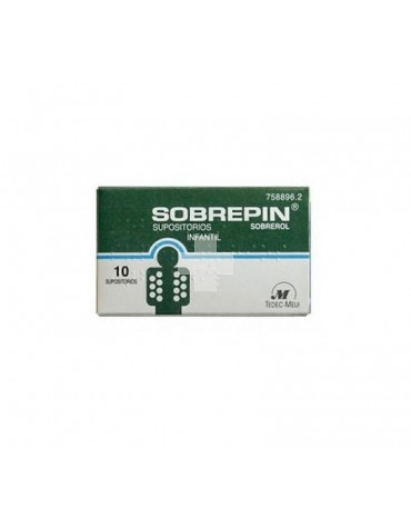 SOBREPIN infantil 100 mg supositorios, 10 supositorios