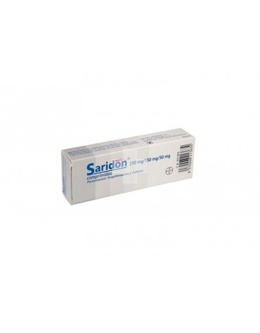 SARIDON 250 mg/150 mg/50 mg COMPRIMIDOS , 20 comprimidos