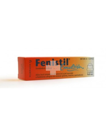 Fenistil 1 mg/ml emulsión cutánea, 1 frasco de 8 ml