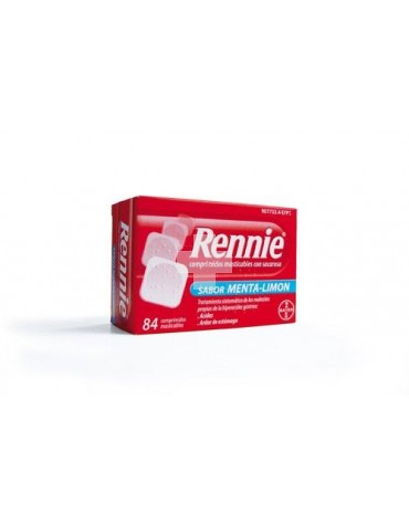 Rennie 680 mg/80 mg Comprimidos Masticables Con Sacarosa - 84 Comprimidos