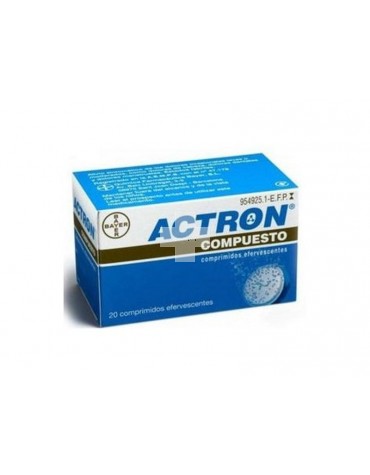 Actron Compuesto 267 mg/133 mg/40 mg Comprimidos Efervescentes - 20 Comprimidos