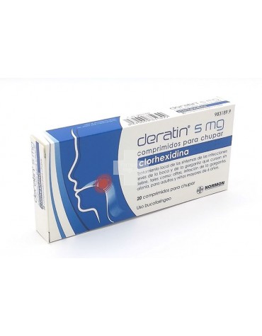 Deratin 5 mg Comprimidos Para Chupar - 20 Comprimidos