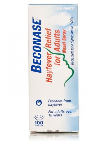 Beconase Spray Nasal Acuoso - 1 Envase Pulverizador De 100 Dosis