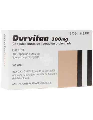 Durvitan 300 mg Capsulas Duras De Liberacion Prolongada - 10 Cápsulas