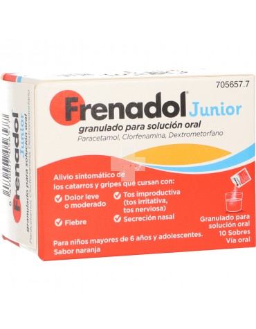 Frenadol Junior Granulado para Solución Oral - 10 Sobres